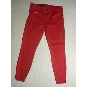 Kut From The Kloth Jeans 4 Womens Red Denim Pants Womens Stretch Ankle Skinny